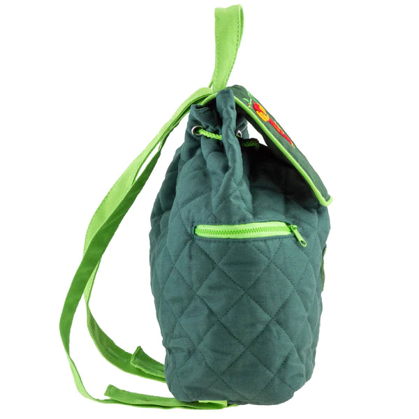 Elephant Green Quilted Backpack