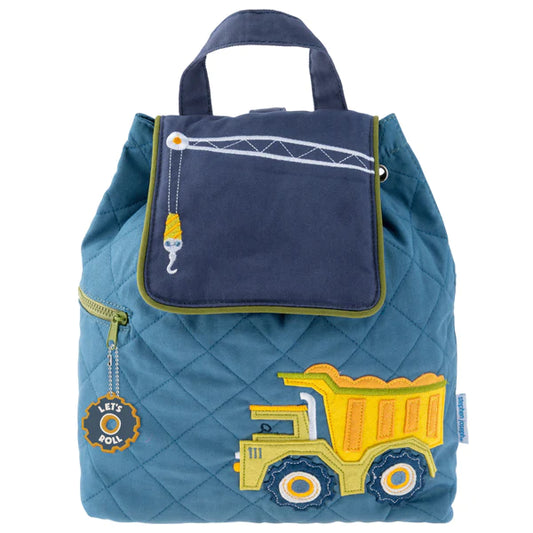 Dump Truck Quilted Backpacks