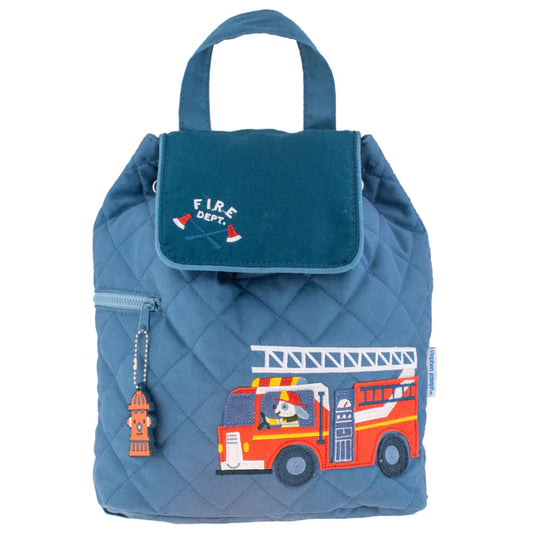 Fire Truck Quilted Backpacks